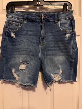 Denim Distressed Shorts